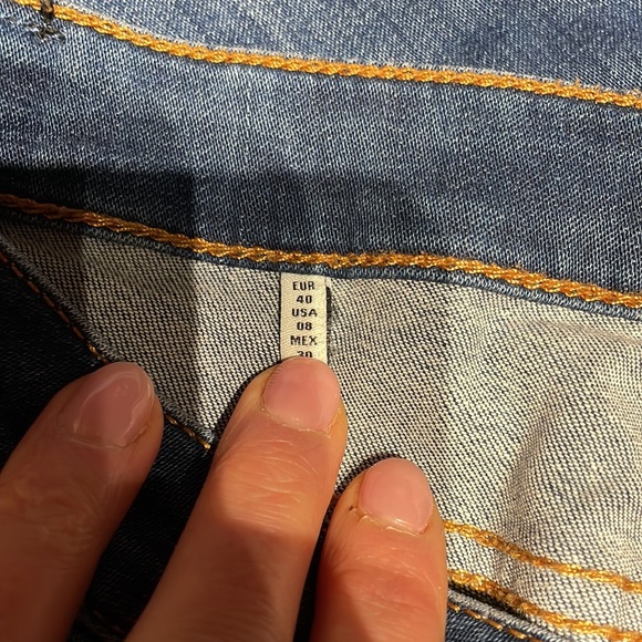 Zara slim fit medium rise skinny jeans size 8/ - Picture 4 of 4
